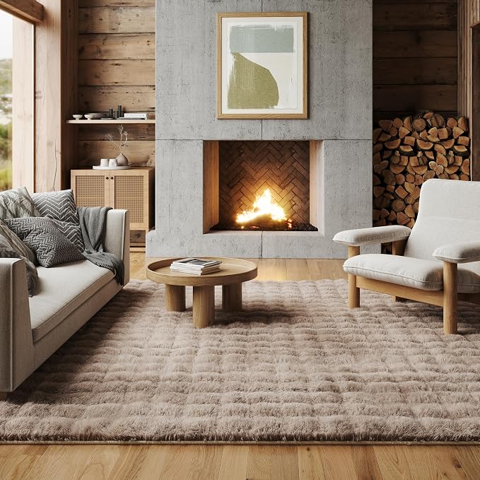 nuLOOM 5' x 8' Cozy Plush Area Rug, Machine Washable, Soft Fluffy Shag Carpet by nuLOOM