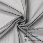 Chyhomenyc Sheer Window Curtain Panels 144 Inches Length 2 Pack, Long Elegant - Image 3