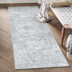 2x6 Runner Rug Washable Vintage Indoor Hallway Carpet Non Slip Grey Bedroom Low - Image 4
