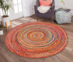 Hausattire Bohemian Braided Rug 5' Round - Image 3