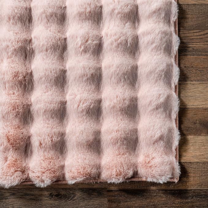 nuLOOM 5' x 8' Cozy Plush Area Rug, Machine Washable, Soft Fluffy Shag Carpet - Image 7