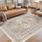 6x9 Area Rugs for Living Room, Soft Low Pile Indoor Washable Rugs for Bedroom - Image 3