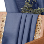 Chyhomenyc Blue Valance for Windows, Light Filtering Faux Linen Textured Small - Image 7