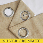 NICETOWN 100% Absolutely Blackout Linen Curtains - Image 6