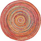 Hausattire Bohemian Braided Rug 5' Round - Image 7