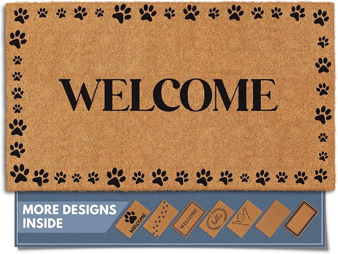 Barnyard Designs Natural Coco Coir Heavy Duty Backing Doormat by BarnyardDesigns