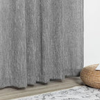 MYSKY HOME Living Room Curtains Semi Sheer Light Filtering Privacy Drapes Linen - Image 5