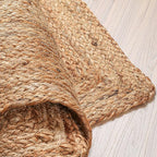 Hausattire Hand Woven Jute Braided Rug, Reversible Boho Entry Area Rugs - Image 5
