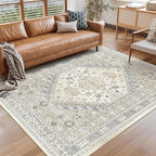 Area Rugs 5x7, Ultra-Thin Washable Rugs by Restydon