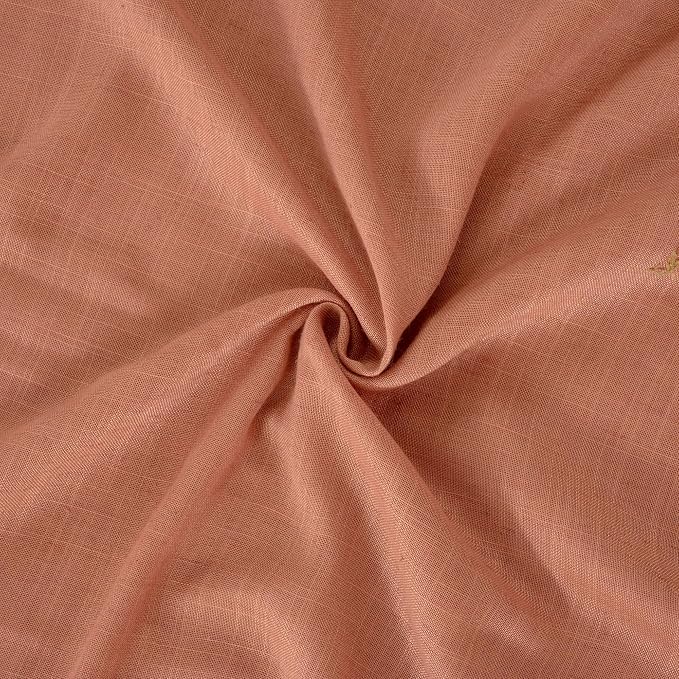 BGment Terracotta Linen Curtains 102 Inch Length - Image 9