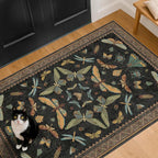 Hazo Haus Black Front Door Mat Indoor Entrance Non Slip Washable - Image 8