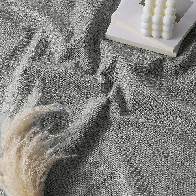 RYB HOME 100% Blackout Curtains Linen Textured 102 Inch Long, Insulating Energy - Image 8
