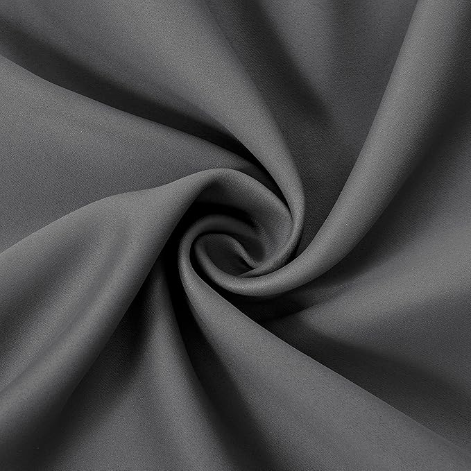 LEMOMO Frost Grey Blackout Curtains 34 x 84 Inch Length/Set of 2 Curtain - Image 5