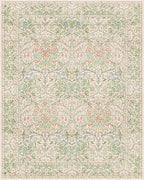 Cream Green Washable 8x10 Area Rugs - Image 2