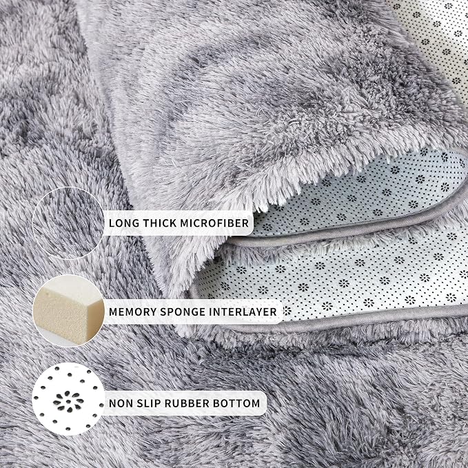 Tepook Fluffy Large Rugs for Living Room, Area Rug 6x9 Soft Carpet for Bedroom - Image 5
