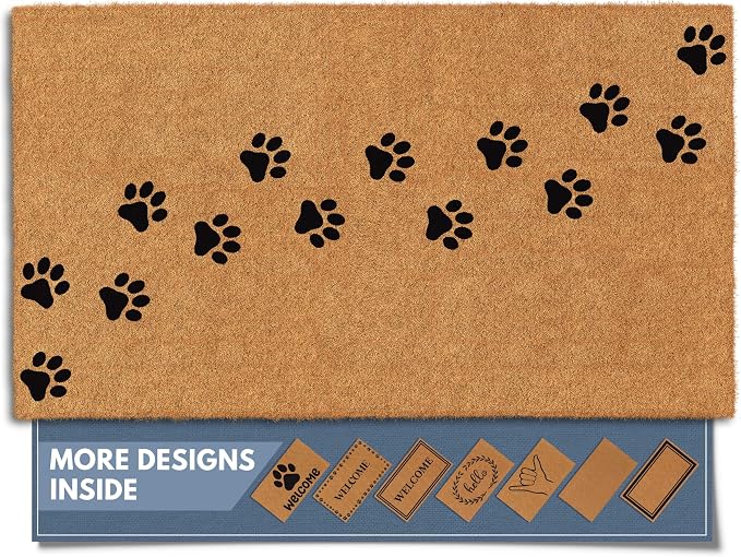 Barnyard Designs Natural Coco Coir Heavy Duty Backing Doormat by BarnyardDesigns