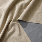 RYB HOME Linen Textured 100% Blackout Curtains - Image 7