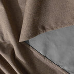 RYB HOME Coffee 100% Blackout Linen Curtains 78 inch Long, Thermal Insulated & - Image 7