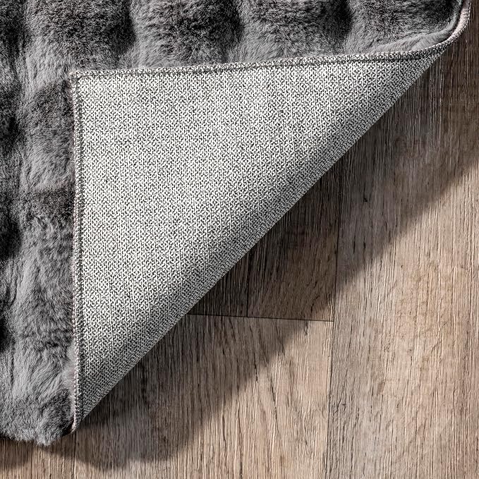 nuLOOM 5' x 8' Cozy Plush Area Rug, Machine Washable, Soft Fluffy Shag Carpet - Image 4